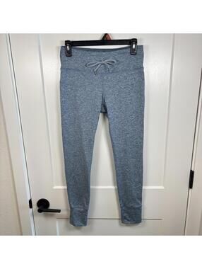 Rabbit Running EZ Tights Womens Medium Heathered Blue Wicking 7/8 Length Midrise